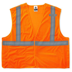 8215BA XS Orange Breakaway Mesh Vest Type R Class 2 Economy - Industrial Tool & Supply