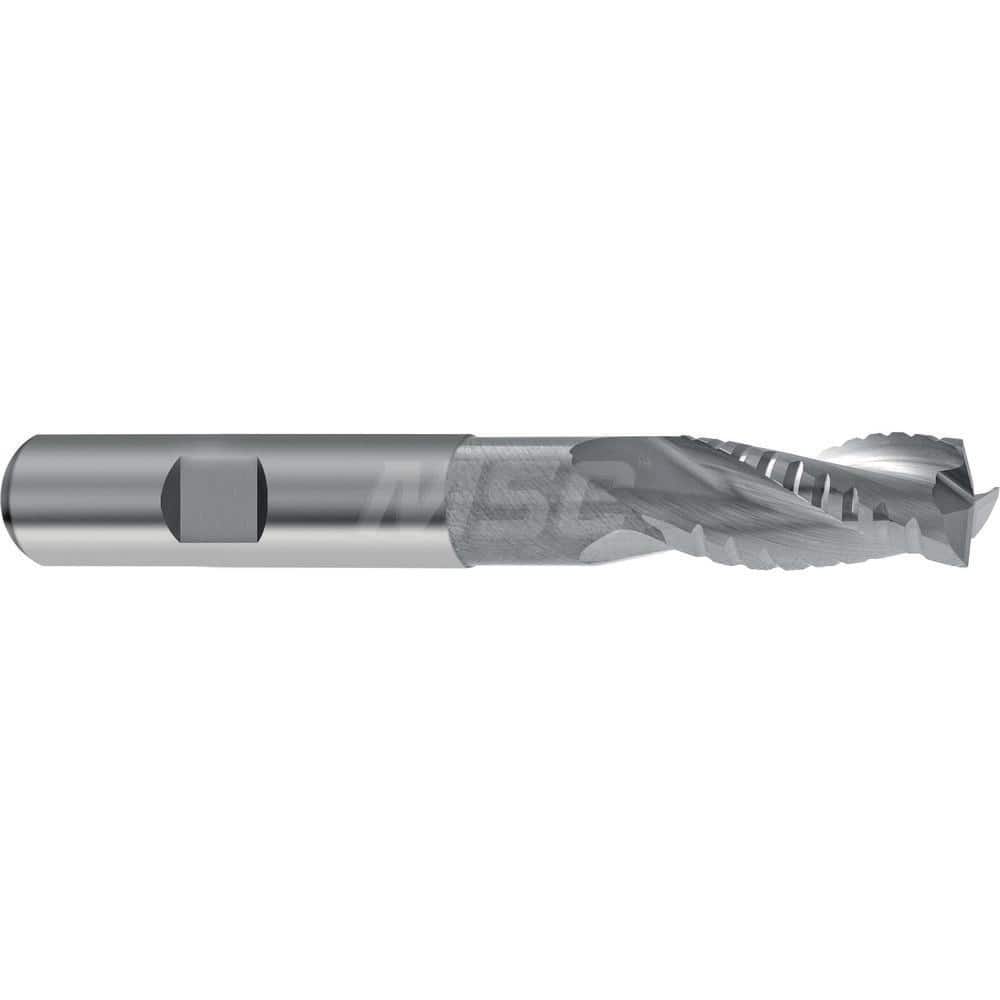 Guhring Optimized Roughing End Mill for Aluminum 6.00mm Diameter 6.0mm Shank 13.00mm Length of Cut 65mm Overall