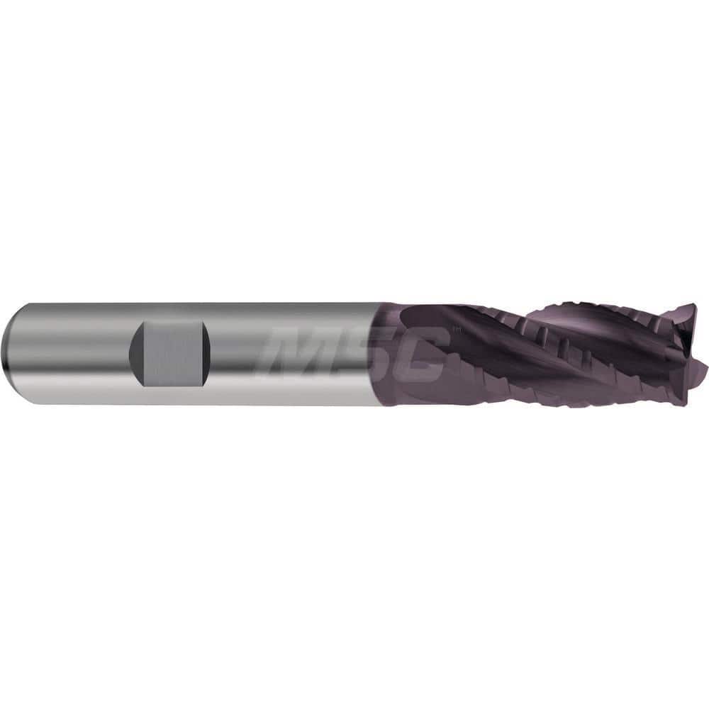Guhring Roughing End Mill for Tough Materials 6.00mm Diameter 6.0mm Shank 13.00mm Length of Cut 57mm Overall