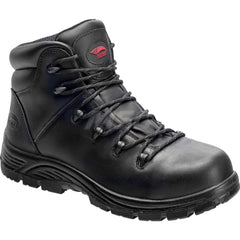 Work Boot: Size 16, 6″ High, Leather, Composite Toe Wide Width, Non-Slip Sole