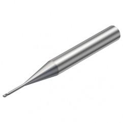 R216.32-01030-AI10G 1620 1mm 2 FL Solid Carbide End Mill - Corner Radius w/Cylindrical Shank - Industrial Tool & Supply