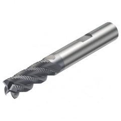 R216.34-06040-BC13K 1640 6mm 4 FL Solid Carbide End Mill - Corner chamfer w/Weldon Shank - Industrial Tool & Supply