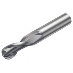 R216.42-02030-AC30G 1610 2mm 2 FL Solid Carbide Ball Nose End Mill w/Cylindrical Shank - Industrial Tool & Supply