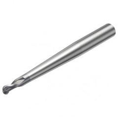 R216.42-12030-AP12G 1610 12mm 2 FL Solid Carbide Ball Nose End Mill w/Cylindrical Shank - Industrial Tool & Supply