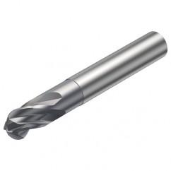 R216.44-08030-AI08G 1610 8mm 4 FL Solid Carbide Ball Nose End Mill w/Cylindrical Shank - Industrial Tool & Supply