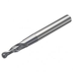 R216.52-06040RAL12G 1630 6mm 2 FL Solid Carbide Conical Ball Nose End Mill w/Cylindrical Shank - Industrial Tool & Supply