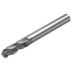 1B240-0318-XA 1630 3.18mm 4 FL Ballnose w/Cylindrical Shank - Industrial Tool & Supply