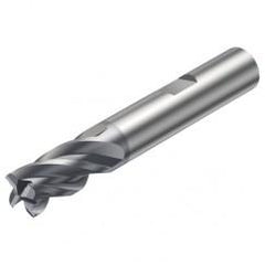 1P222-0400-XB 1630 4mm FL Straight Center Cut w/Weldon Shank - Industrial Tool & Supply
