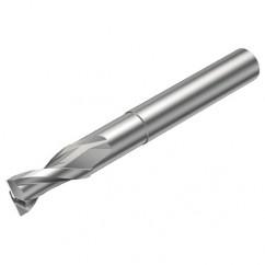 2P120-1600-NC H10F 16mm FL Straight Center Cut w/Cylindrical with Neck Shank - Industrial Tool & Supply