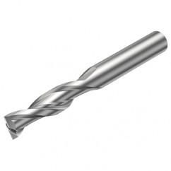 2P160-0300-NA H10F 3mm FL Straight Center Cut w/Cylindrical Shank - Industrial Tool & Supply