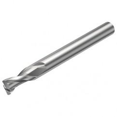 2S221-0500-050-NG H10F 5mm 2 FL Straight Corner Radius Center Cut w/Reduced Cylindrical .3mm/.012 smaller than Cutting Diameter Shank - Industrial Tool & Supply