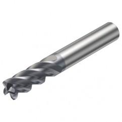 2S340-0800-050-MA 1640 8mm 4 FL Straight Corner Radius Center Cut w/Cylindrical Shank - Industrial Tool & Supply