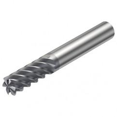 R215.38-20050-AC38L 1620 20mm 8 FL Solid Carbide End Mill - Corner Radius w/Cylindrical Shank - Industrial Tool & Supply