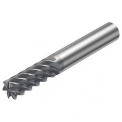 R215.36-06050-AC13H 1610 6mm 6 FL Solid Carbide End Mill - Corner Radius w/Cylindrical Shank - Industrial Tool & Supply