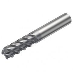 R215.H4-10050DAC03H 1610 10mm 4 FL Solid Carbide high feed End Mill w/Cylindrical Shank - Industrial Tool & Supply