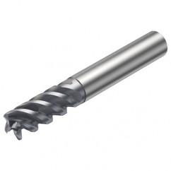 R216.24-08050BCC19P 1620 8mm 4 FL Solid Carbide End Mill - Corner Radius w/Cylindrical - Neck Shank - Industrial Tool & Supply