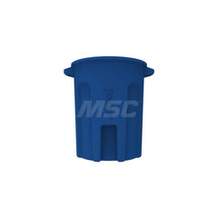 Trash Cans & Recycling Containers; Product Type: Trash Can; Container Capacity: 55 gal; Container Shape: Round; Lid Type: No Lid; Container Material: Plastic; Color: Blue; Features: Integrated Handles Aids In Lifting Of Can & Improves Dumping Efficiency;