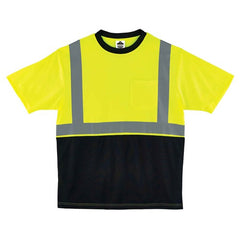 8289BK M Lim/Black Front T-Shirt Type R Class 2 - Industrial Tool & Supply