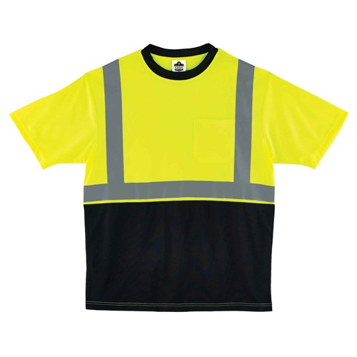 8289BK XL Lim/Black Front T-Shirt Type R Class 2 - Industrial Tool & Supply