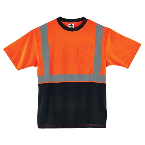 8289BK M Org/Black Front T-Shirt Type R Class 2 - Industrial Tool & Supply