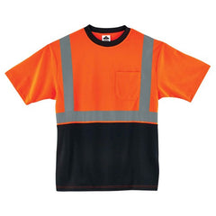8289BK 2 XL Org/Black Front T-Shirt Type R Class 2 - Industrial Tool & Supply