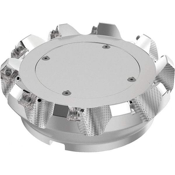 Seco - 160mm Cut Diam, 40mm Arbor Hole, 6mm Max Depth of Cut, 48° Indexable Chamfer & Angle Face Mill - 10 Inserts, SN.. Insert, Right Hand Cut, 10 Flutes, Through Coolant, Series R220.54 - Industrial Tool & Supply