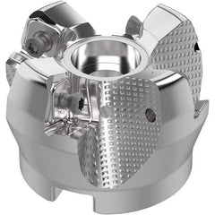 Seco - 2" Cut Diam, 3/4" Arbor Hole, 0.315" Max Depth of Cut, 71° Indexable Chamfer & Angle Face Mill - 4 Inserts, SN.. Insert, Right Hand Cut, 4 Flutes, Through Coolant, Series R220.56 - Industrial Tool & Supply
