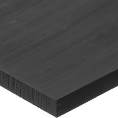 USA Sealing - 1' x 6" x 1-1/2" Black Acetal Rectangular Bar - Industrial Tool & Supply