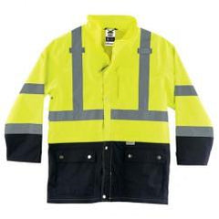 8365BK 2XL LIM/BLK FRONT RAIN JACKET - Industrial Tool & Supply