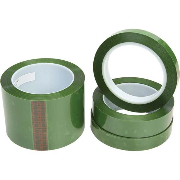 3M - 72 Yd x 6" Translucent Green Polyester Film Tape - Industrial Tool & Supply