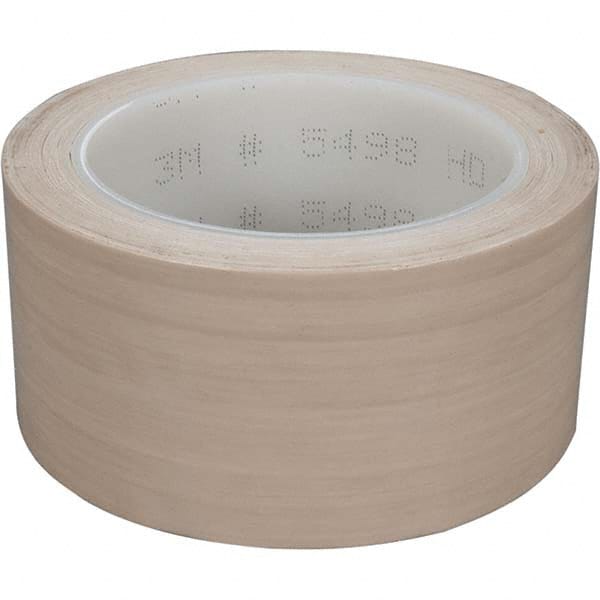 3M - 36 Yd x 5" Beige PTFE Film Tape - Industrial Tool & Supply