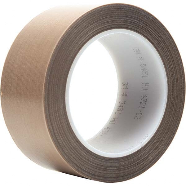 3M - 36 Yd x 3" Brown PTFE Film Tape - Industrial Tool & Supply