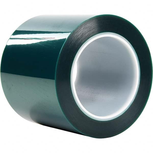 3M - 72 Yd x 4" Green Polyester Film Tape - Industrial Tool & Supply