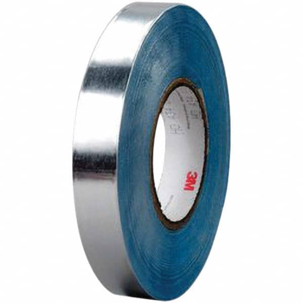 3M - 60 Yd x 4" x 5.5 mil Silver Aluminum Foil Tape - Industrial Tool & Supply