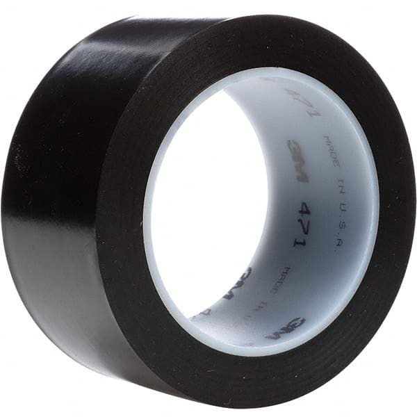 3M - 36 Yd x 48" Black Vinyl Film Tape - Industrial Tool & Supply