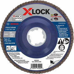 Bosch - Flap Discs Abrasive Type: Coated Flap Disc Type: Type 27 - Industrial Tool & Supply