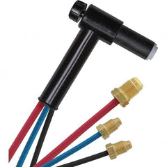 PRO-SOURCE - 250 Amp 12-1/2' Rubber Outfit 22B Water Cooled TIG Welding Torch Kit - Industrial Tool & Supply