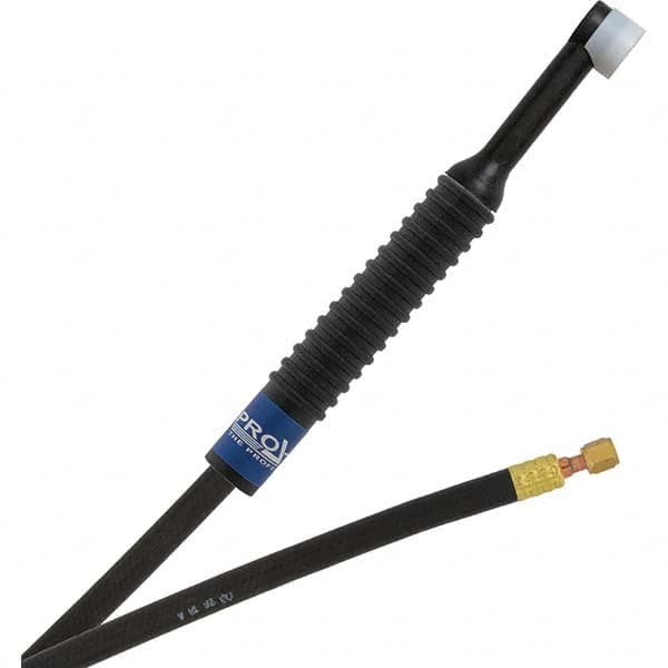 PRO-SOURCE - 80 Amp 12-1/2' Rubber Outfit 24N Air Cooled TIG Welding Torch Kit - Industrial Tool & Supply
