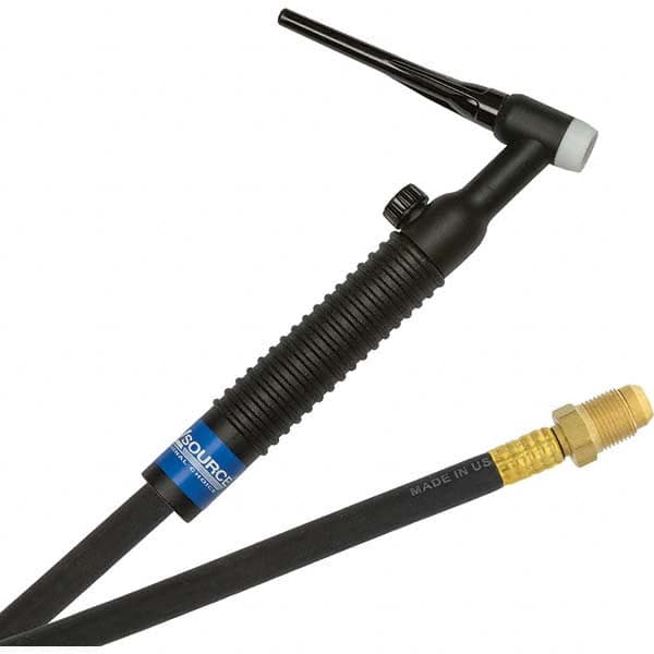 PRO-SOURCE - 200 Amp 12-1/2' Rubber Outfit 26V Air Cooled TIG Welding Torch Kit - Industrial Tool & Supply