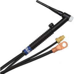 PRO-SOURCE - 150 Amp 25' Rubber Outfit 17FV Air Cooled TIG Welding Torch Kit - Industrial Tool & Supply