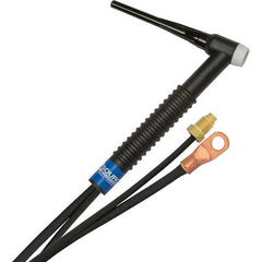 PRO-SOURCE - 150 Amp 12-1/2' Rubber Outfit 17F Air Cooled TIG Welding Torch Kit - Industrial Tool & Supply