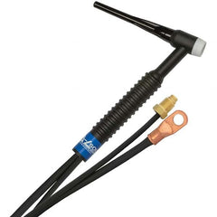 PRO-SOURCE - 150 Amp 12-1/2' Rubber Outfit 17 Air Cooled TIG Welding Torch Kit - Industrial Tool & Supply