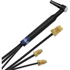 PRO-SOURCE - 250 Amp 12-1/2' Rubber Outfit 20 Water Cooled TIG Welding Torch Kit - Industrial Tool & Supply