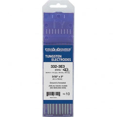 PRO-SOURCE - Tungsten Electrodes Type: E3 Diameter (Inch): 3/32 - Industrial Tool & Supply