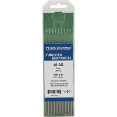 PRO-SOURCE - Tungsten Electrodes Type: Pure Diameter (Inch): 1/8 - Industrial Tool & Supply
