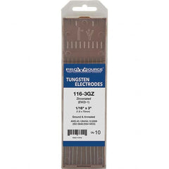 PRO-SOURCE - Tungsten Electrodes Type: Zirconiated Diameter (Inch): 1/16 - Industrial Tool & Supply