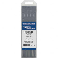 PRO-SOURCE - Tungsten Electrodes Type: 2% Ceriated Diameter (Inch): 3/32 - Industrial Tool & Supply