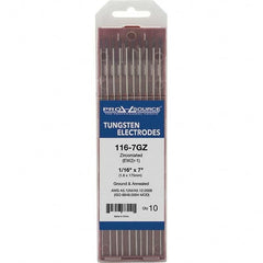 PRO-SOURCE - Tungsten Electrodes Type: Zirconiated Diameter (Inch): 1/16 - Industrial Tool & Supply