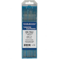 PRO-SOURCE - Tungsten Electrodes Type: 2% Lanthanated Diameter (Inch): 3/32 - Industrial Tool & Supply