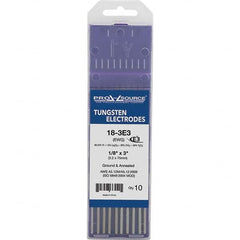 PRO-SOURCE - Tungsten Electrodes Type: E3 Diameter (Inch): 1/8 - Industrial Tool & Supply
